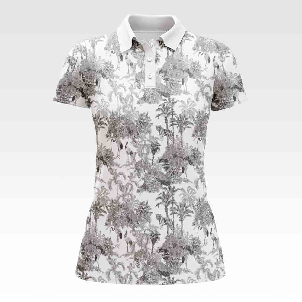 Jungle Print Technical Polo