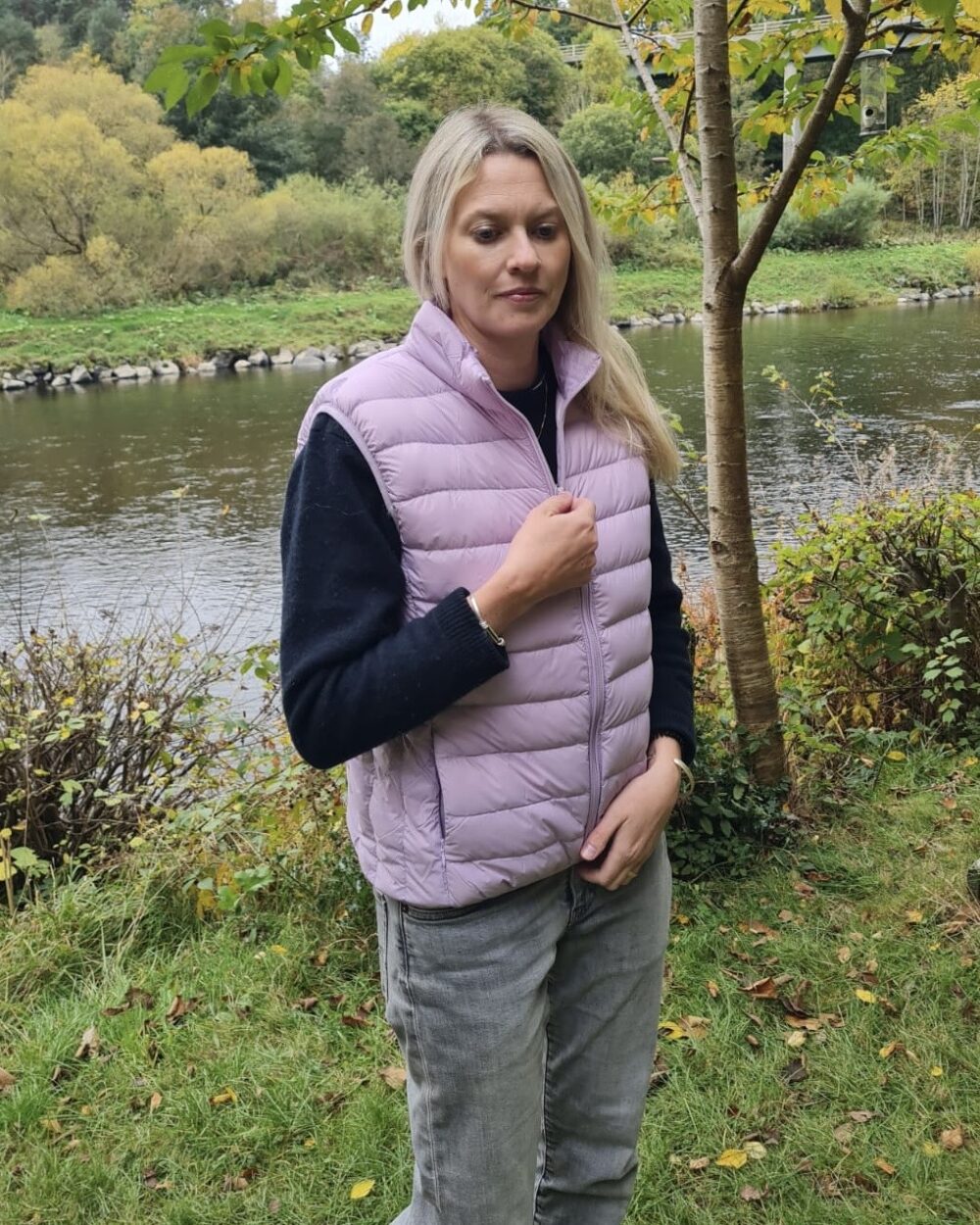 Lilac Down Gilet