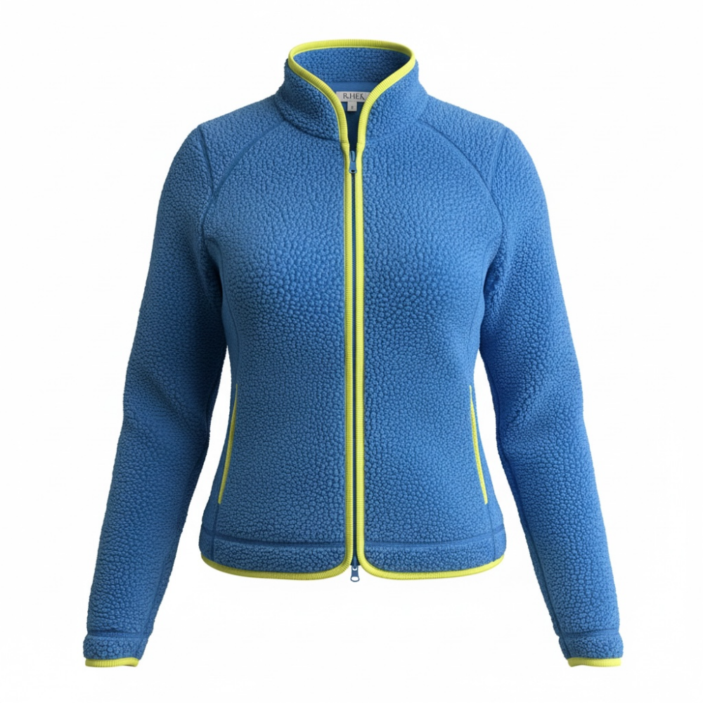 Cornflower Blue/Lime Sherpa "Everyday Fleece"