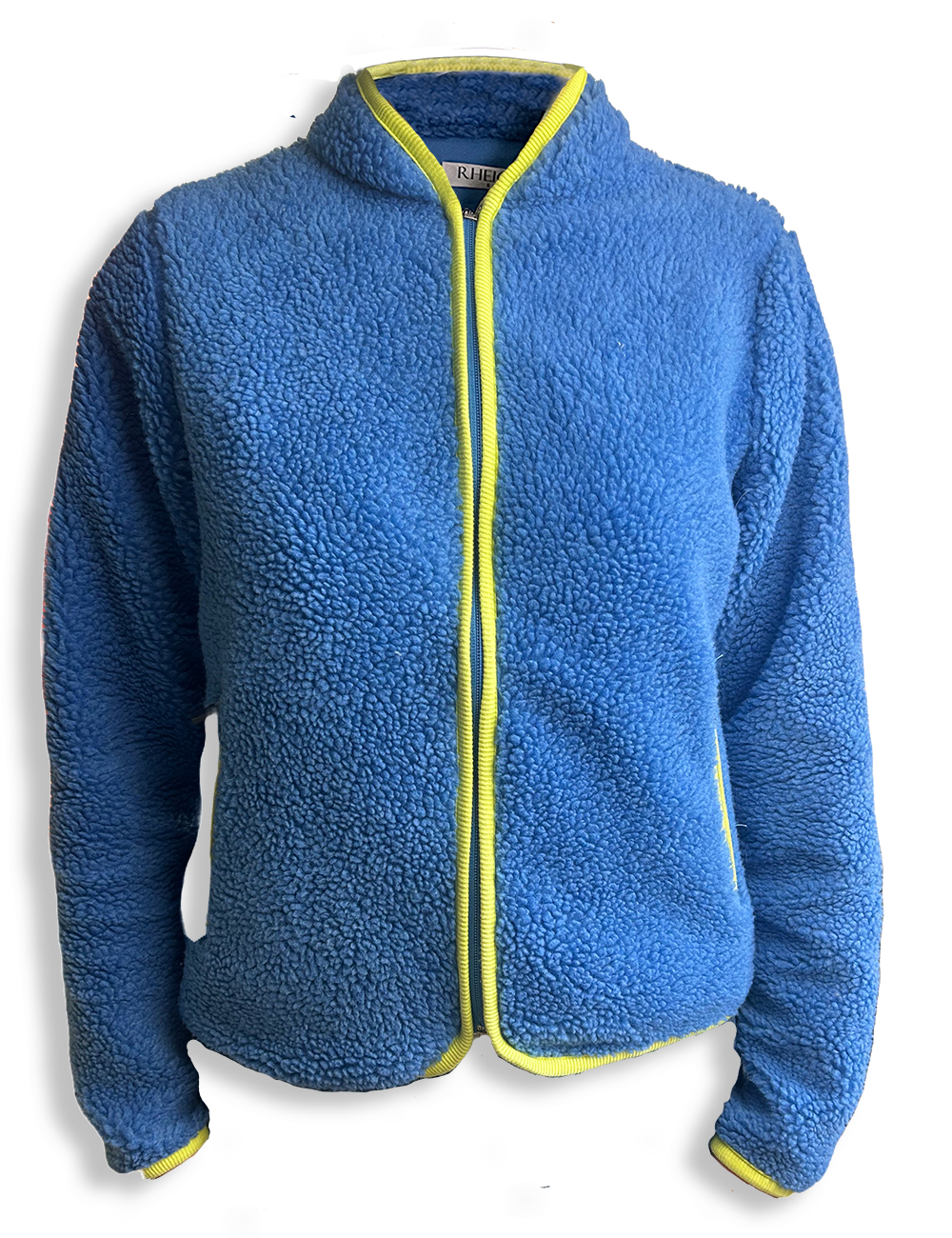 Cornflower Blue/Lime Sherpa "Everyday Fleece"