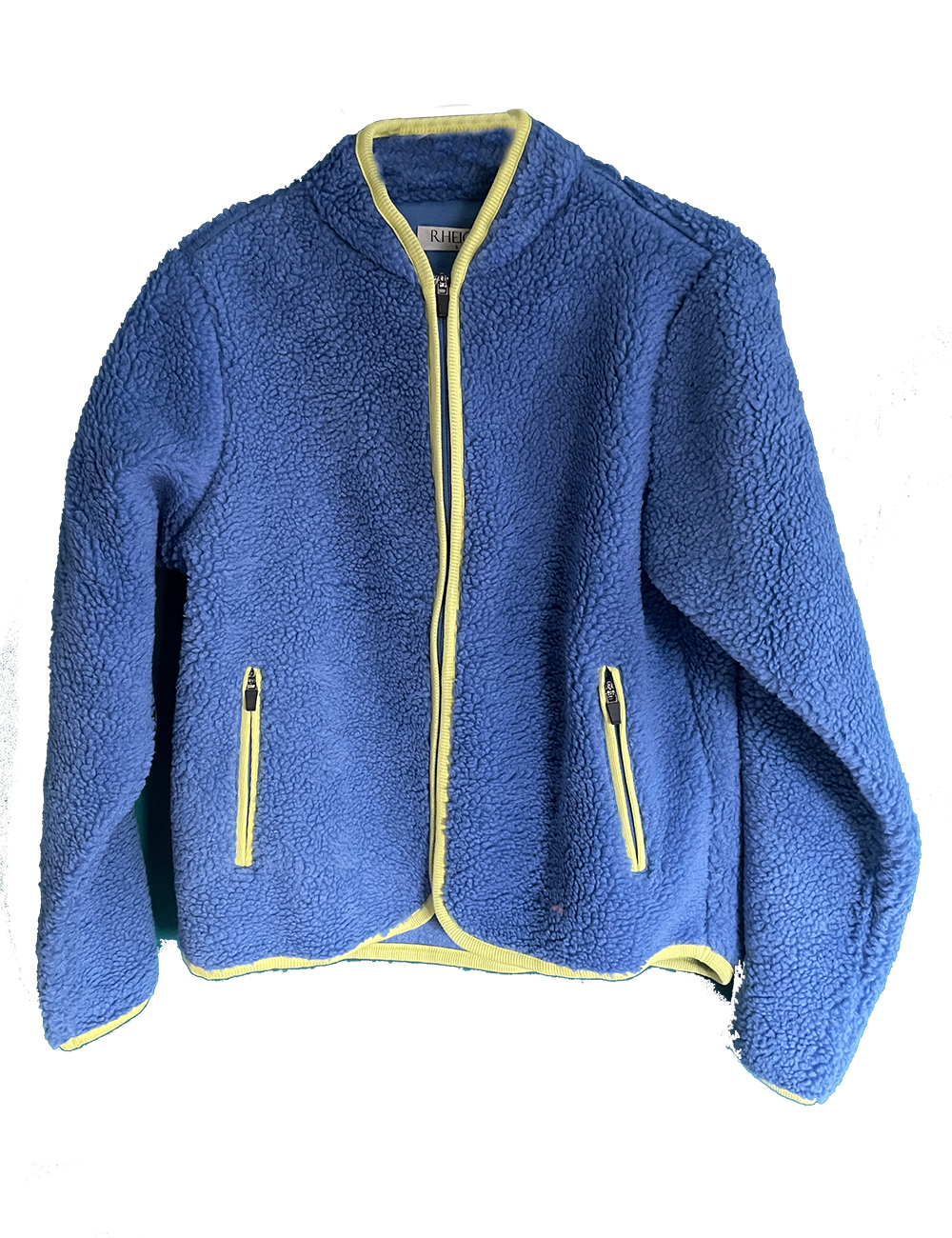 Cornflower Blue/Lime Sherpa "Everyday Fleece"