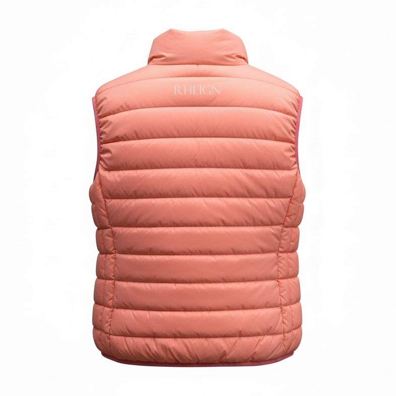 Coral Down Gilet with travel bag