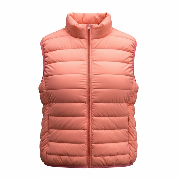 Coral Down Gilet with travel bag